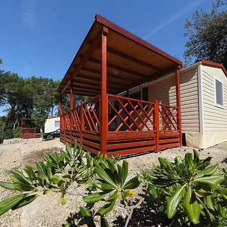 Mobile Homes In Camp Soline At Biograd, With Sand- And Pebble Beach *